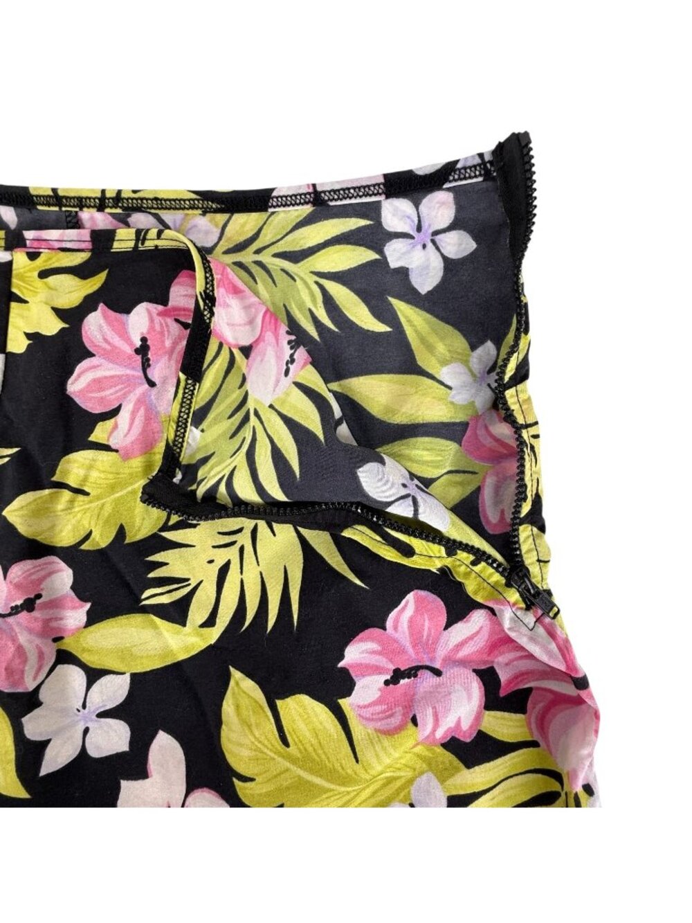 Catalina Womens Swim Bottom Skort Size 12 14 Skirt Short Hawaiian Print Damage - Picture 4 of 8